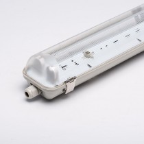 THREELINE Katia PE236 Plafoniera IP65 per 2 tubi LED 120cm