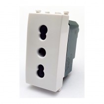 Mapam Compatibile Presa Bipasso VIMAR PLANA Colore Bianco 14203