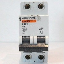 magnetotermico 2 moduli 1P+N 20A - 6KA cod.24271