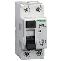 differenziale puro 2 moduli 2P - 25A - 300mA  classe AC cod. 23011
