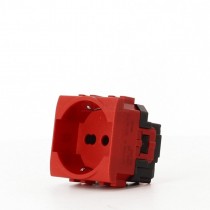 Bticino Presa 2P+T 10/16A rossa unel bipasso COD.l4140/16r