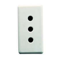 PRESA 10A STANDARD ITALIANO - 2P+T - 1 MODULO -  Gewiss System WHITE