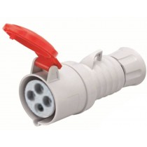 Gewiss presa mobile IP44/54 3P+T da 16A Rossa COD. GW62008H