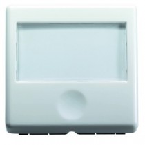 PULSANTE CON TARGA PORTANOME ILLUMINABILE 2 MODULO - Gewiss System WHITE