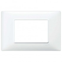 Placca Vimar Plana 3 Moduli Bianco In Tecnopolimero Codice 14653.01
